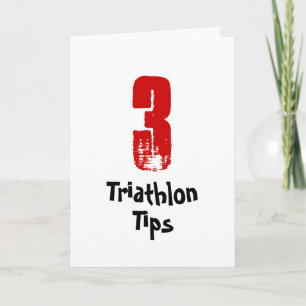 Funny 3 Triathlon Tipps - Viel Glück Triathlete Ca Karte
