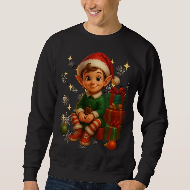 Funny 3D Cartoon Ugly Christmas Sweatshirt (Vorderseite)