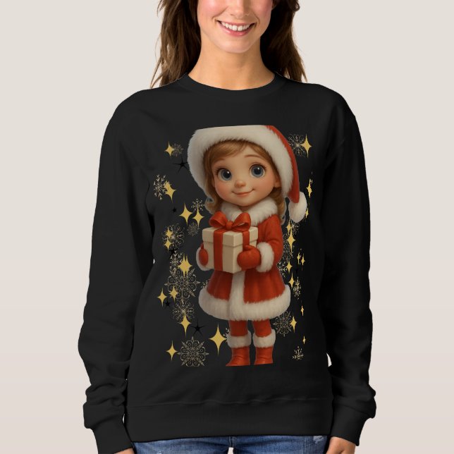 Funny 3D Cartoon Ugly Christmas Sweatshirt  (Vorderseite)