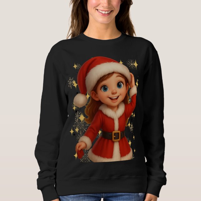 Funny 3D Cartoon Ugly Christmas Sweatshirt (Vorderseite)