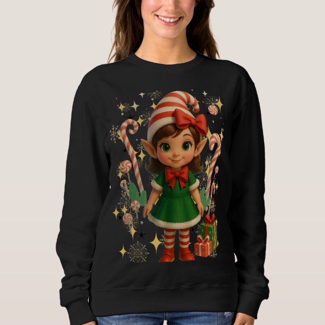 Funny 3D Cartoon Ugly Christmas Sweatshirt (Vorderseite)