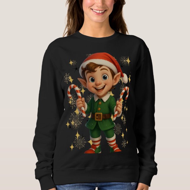 Funny 3D Cartoon Ugly Christmas Sweatshirt (Vorderseite)