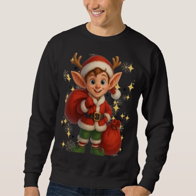 Funny 3D Cartoon Ugly Christmas Sweatshirt (Vorderseite)