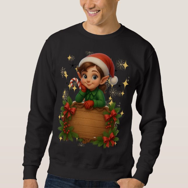 Funny 3D Cartoon Ugly Christmas Sweatshirt  (Vorderseite)