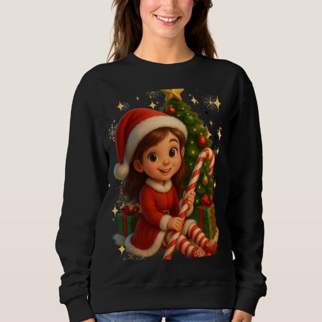 Funny 3D Cartoon Ugly Christmas Sweatshirt  (Vorderseite)