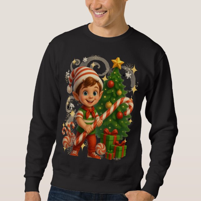 Funny 3D Cartoon Ugly Christmas Sweatshirt (Vorderseite)