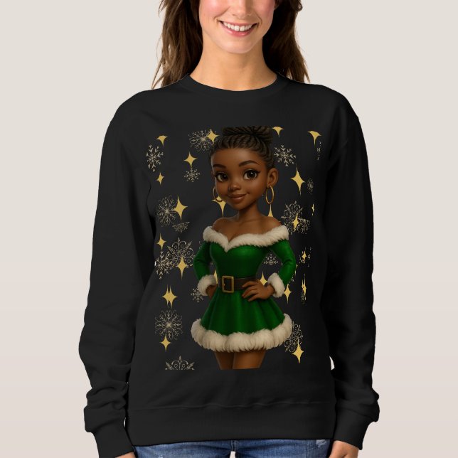 Funny 3D Cartoon Ugly Christmas Sweatshirt  (Vorderseite)