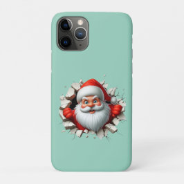 Funny 3D Santa Claus Christmas Holiday Design Case-Mate iPhone Hülle