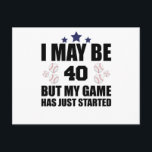 Funny 40. Geburtstag Baseball Fan 40 Jahre alt Geb Postkarte<br><div class="desc">Funny 40. Geburtstag Baseball Fan 40 Jahre alt Geburt</div>