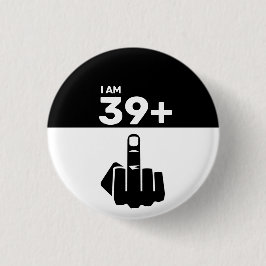 Funny 40. Geburtstagsgeschenk, 39 Plus ein Schachb Button