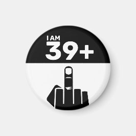 Funny 40. Geburtstagsgeschenk, 39 Plus ein Schachb Magnet