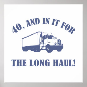 Funny 40. Geburtstagsgeschenk Poster