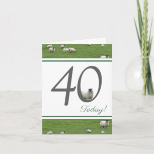 Funny 40. Geburtstagskarte Karte