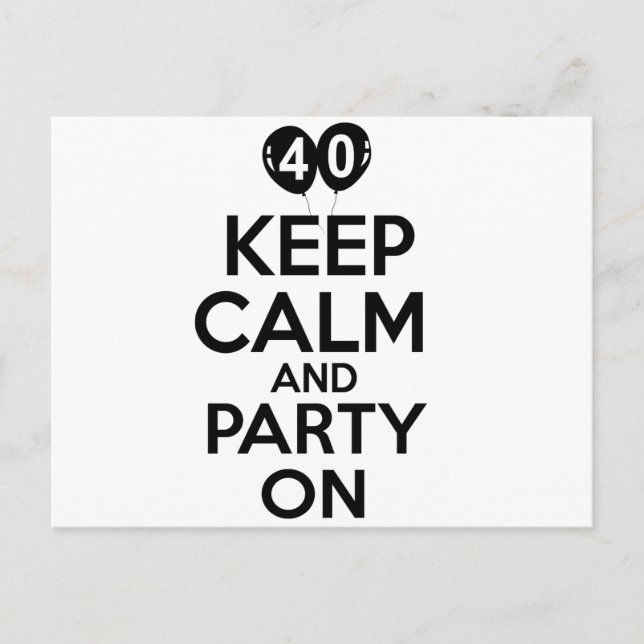 Funny 40 Jahre alt Designs Postkarte (Vorderseite)