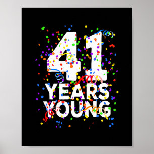 Funny 41 Jahre Junge Happy 41. Geburtstag für Männ Poster