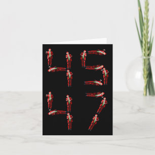 Funny 45 47 Trump tanzt WeihnachtsWeihnachten Weih Karte