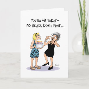 Funny 49. Geburtstag Gruß Karte