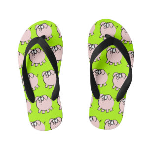 Funny 4 Cartoon Pig Wählen Sie Color Kids Dreh Flo Kinderbadesandalen