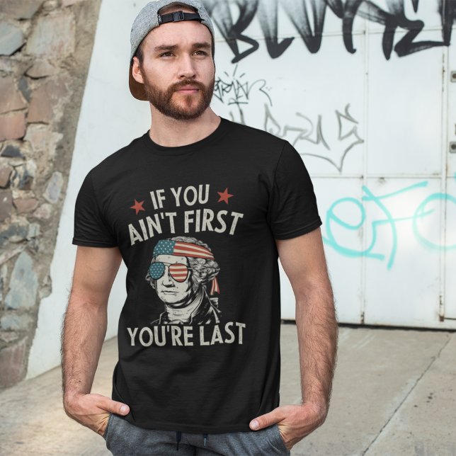 Funny 4th July George Washington T-Shirt (Von Creator hochgeladen)