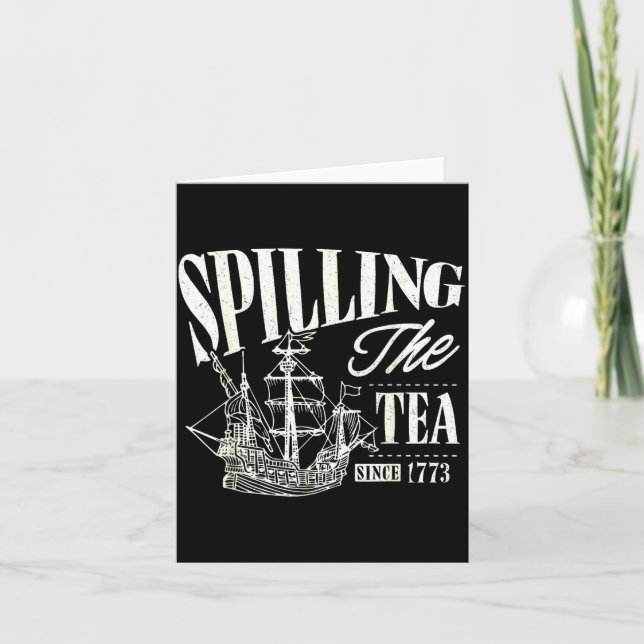 Funny 4th Of July Slling The Tea Since 1773  Karte (Vorderseite)