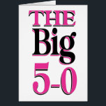 Funny 50 Black Pink Fünfzigste Geburtstagskarte<br><div class="desc">Seien wir ehrlich, es ist nicht etwas, das du so früh gewollt hast, um das Alter von fünfzig Jahren zu erreichen. Feiern Sie den 50. Geburtstag mit Spaß und Lachen. Rosa und schwarz stilvolles Design zum Feiern eines fünfzigsten Geburtstages. Große Karten für Gruppen von Menschen zu unterschreiben. Wunderbar für Büro,...</div>