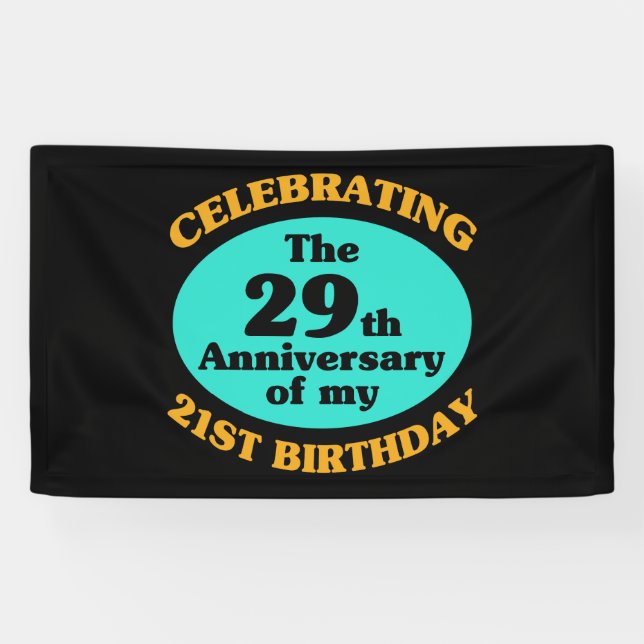 Funny 50. Geburtstag Gag Geschenk Banner (Horizontal)