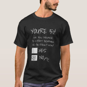 Funny 50. Geburtstag Gag Geschenk Idee 50 Jahre al T-Shirt