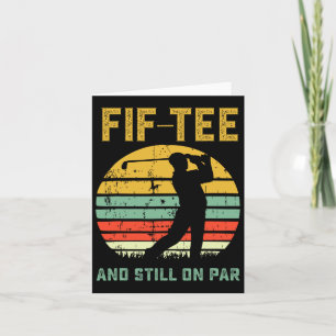 Funny 50. Geburtstag Golf Pun Golfing 50 Jahre alt Karte