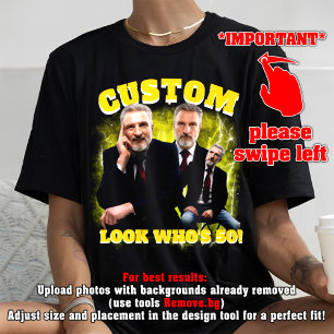 Funny 50. Geburtstag Shirt, Schau, wer ist 50!, Bo Tri-Blend Shirt
