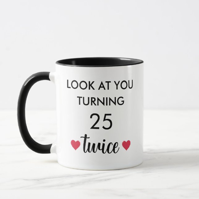 Funny 50. Geburtstag Tasse (Links)
