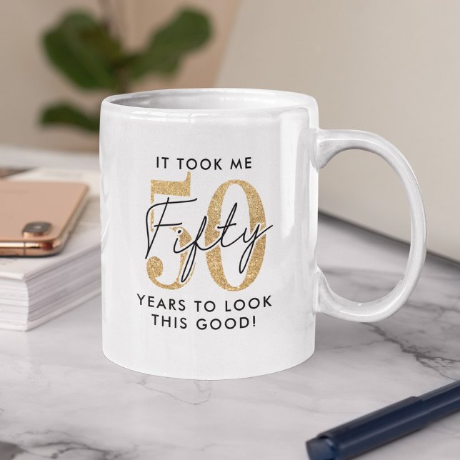 Funny 50. Geburtstagsgeschenk Kaffeetasse (Von Creator hochgeladen)