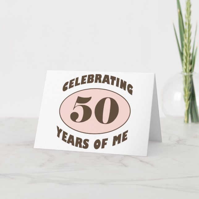 Funny 50. Geburtstagsgeschenke Karte (Vorderseite)