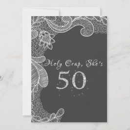 Funny, 50. Geburtstagsparty Einladung
