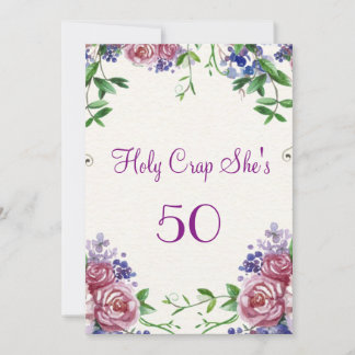 Funny, 50. Geburtstagsparty Einladung