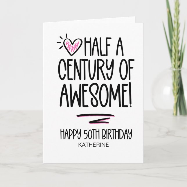 Funny 50 Jahre älter werden 50 Jahre für Freund Karte (Vorderseite)