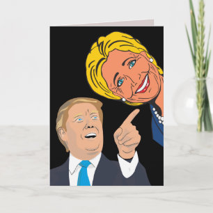 FUNNY 50 TH BIRTHDAY TRUMP & HILLARY CARDS KARTE