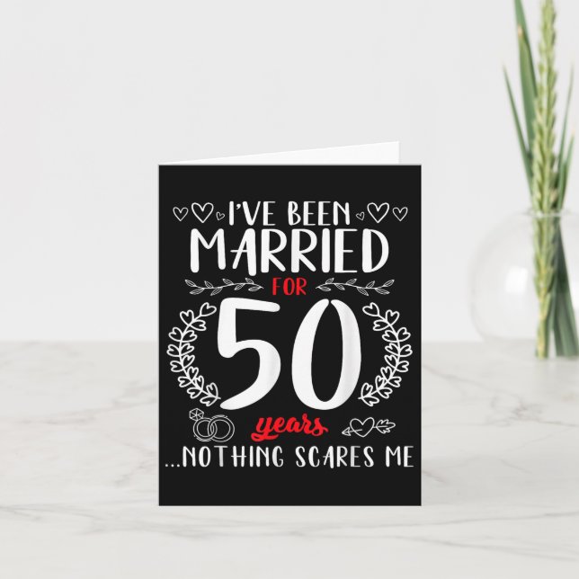 Funny 50. Wedding Anniversary Paare Verheiratet 50 Karte (Vorderseite)