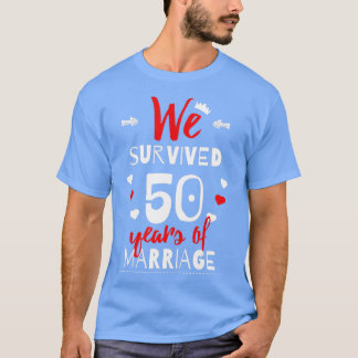 Funny 50th Wedding Jubiläum Geschenke für Paare T-Shirt