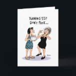 Funny 55. Geburtstag Karte<br><div class="desc">Funny 55. Geburtstagskarte für eine Frau, die 55 Jahre alt wird</div>