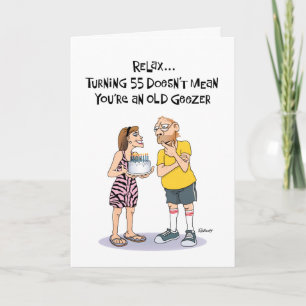 Funny 55. Geburtstag Karte
