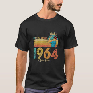 Funny 58. Geburtstag Mai 1964 Legend Seit 1964 58 T-Shirt