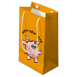 Funny 5 Cartoon Pig Jahr 2019 Kleine Geschenktasch Geschenktüte
