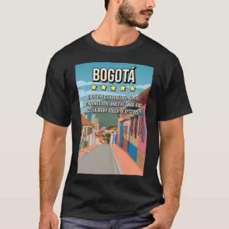 Funny 5 Star Bogota Columbia Review Travel Poster T-Shirt