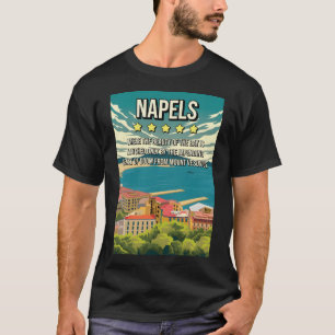 Funny 5 Star Napels Italienisches Minimales Reisep T-Shirt