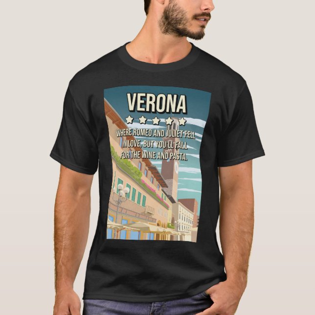 Funny 5 Star Vienna Austria Review Travel Poster T-Shirt (Vorderseite)