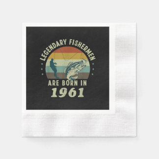 Funny 60. Geburtstag Fischen Geschenk für 60 Jahre Serviette