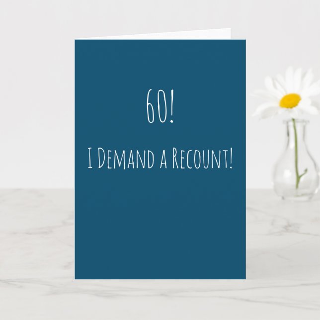 Funny 60. Geburtstag Karte (Kleine Pflanze)