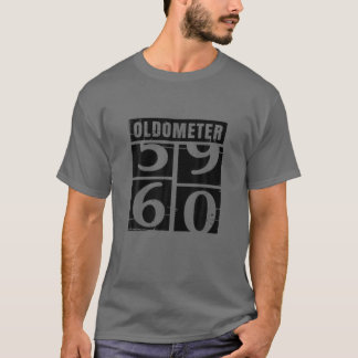 Funny 60. Geburtstag Oldometer Vintag Retro Graphi T-Shirt
