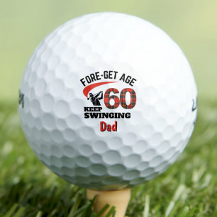 Funny 60. Geburtstag Vater Geschenk - Behalt Swing Golfball