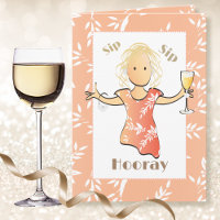 Funny 60. Geburtstag Weiblicher Cartoon Champagne